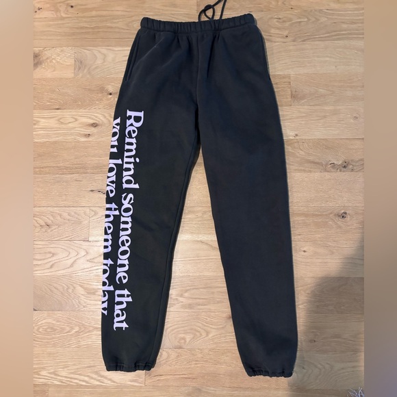 NWT Grey Joggers with Purple Text - Picture 10 of 12
